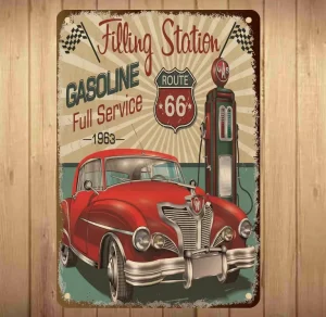 Custom Printing Embossed Decorative Vintage Metal Tin Signs Wall Decor Poster Metal Tin Signs Tin Plate