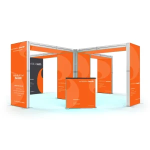 Custom Printing Fabric Portable Aluminum Frameless Light Box Trade Show Booth LED Display Lights