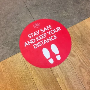 Custom Printing Floor Decal Water Scratch & Slip resistant Floor Sign Graphics PVC Film Durable Vinyl Stickers
