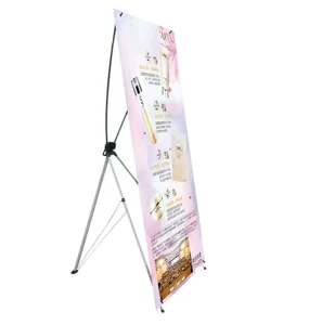 Custom Printing Graphic X Stand Display Banner Unique Design for Decoration and Mark