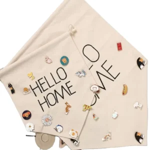 Custom Printing Logo Blank Cotton Canvas Wall Hanging Display Pennant