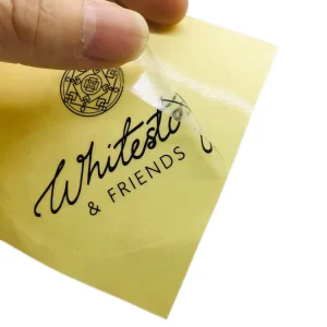 Custom Printing Logo Waterproof Self Adhesive Plastic PVC Clear Transparent Sticker Labels
