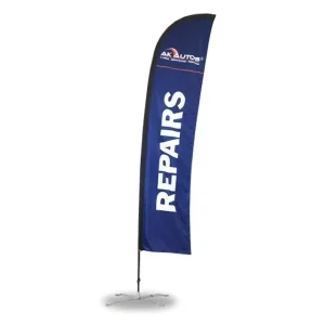 Custom Printing Outdoor Promotion Advertising Feather Wind Flag Flying Banner