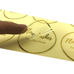 Custom Printing Vinyl Clear Packaging Label Logo Transparent PVC Stickers