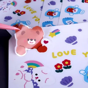 Custom Printing Waterproof Paper Personalized Vinyl Sticker Adhesive Promotional Die Cut Label Stickers Packaging Labels