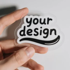 Custom Printing logo Label Sticker Self Adhesive Waterproof Adhesive Vinyl PVC Transparent Cartoon Die Cut Sticker