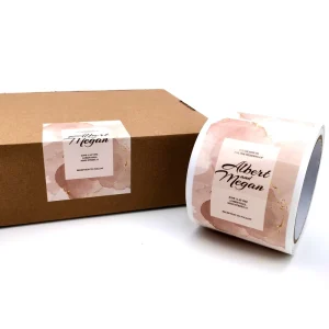 Custom Private Packaging Label Product Sticker Printing Adhesive Brand Logo Round Label Rolls Waterproof Vinyl Sticker