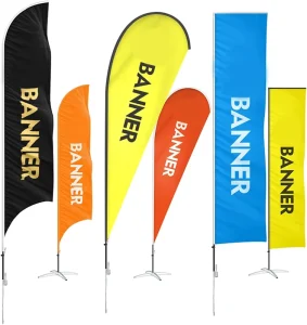 Custom Promotion Flags And Banners Feather Flag Pole Kit Teardrop Flags For Advertising