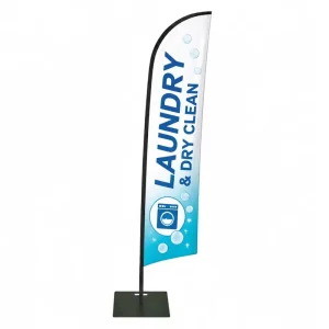 Custom Promotional Blade Banner with Pole for Outdoor Advertising