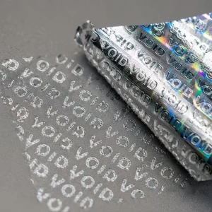 Custom QR Code Security Holographic Sticker For Business Cards Offset Paper Corrugated Board Manufacturer’s Packaging Labels