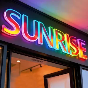 Custom RGB LED Logo Sign 3D Channel Illuminated Letters Store Business LED Sign With Light Shop Outdoor Signs For Business
