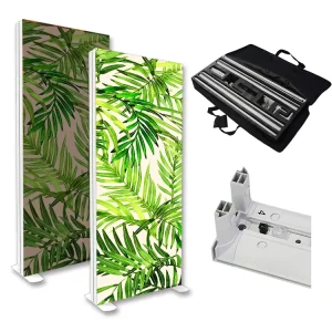 Custom Rectangle Frameless Fabric Lightbox Double Sided High Brightness Portable Eco-Friendly LED Indoor Trade Shows