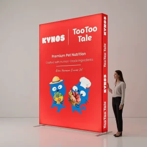 Custom Rectangle LED Backdrop SEG Fabric Backlit Light Box Freestanding Illuminated Wall for Trade Show Exhibition Event