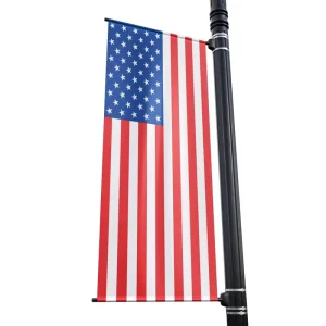 Custom Rectangular Street Wall Flag Banner Light Pole Banner for Promotion