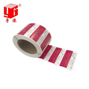 Custom Red White Colorful Eggshell Adhesive Stickers Personalized Graffiti Label Destructible Waterproof Vinyl Stickers