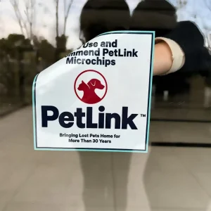 Custom Removable Double Sides Printing Static Cling Decals Waterproof UV Resistant Vinyl Stickers for Glassy Window