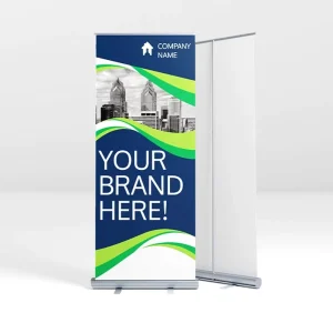 Custom Retractable Banner Stands Retractable Scroll Down Roll up Banner Advertising Background Banner