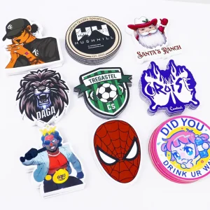 Custom Reusable Dot White Vinyl Die Cut Sticker Digital Printing Waterproof Removable Wall Glass Decals Die Cut Sticker