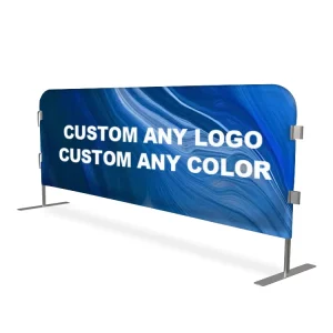 Custom Road Advertising Mesh Fencing Signs Steel Crowd Control Barrier Barricade Banner Covers