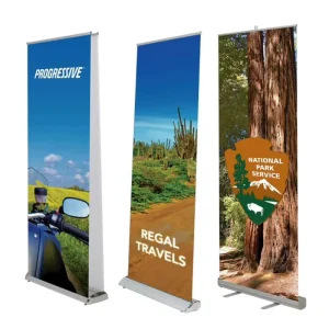 Custom Roll up Banner Advertising Display Retractable Poster Digital Printing Portable for Birthday Party and Events