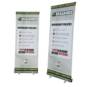 Custom Roll up Banner Kakemono Stand Mini Pull up Banner With Carrier Bag