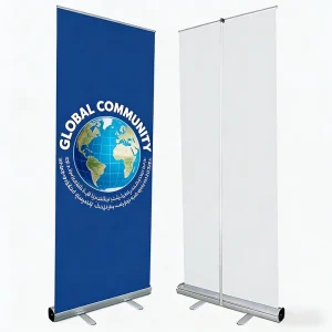 Custom Roll up Banner Kakemono Stand Mini Pull up Banner with Carrier Bag Advertising Use Event Promotion