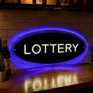Custom Round Back Lit Acrylic Sign with LED Illumination for Nail Salon Office Business Promotion and Advertising Needs