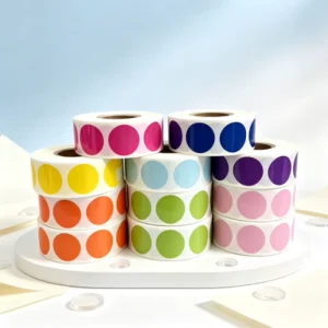 Custom Round Self Adhesive Packaging Label Waterproof Custom Printed Adhesive Sticker Label for Bottle Product Package