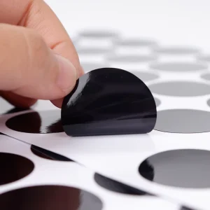 Custom Round Static Cling Sticker No Glue Removable Electrostatic Decal for Car Windows
