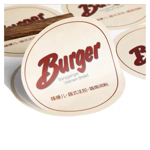 Custom Round Waterproof Adhesive Roll Paper Sticker Bottle Stickers With Logo Printing Packaging Label