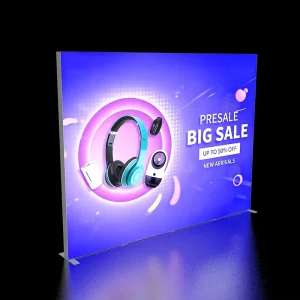 Custom SEG Fabric LED Light Box for Trade Show Backdrop & Exhibition Booth Display Portable Tool Free Aluminum Frame