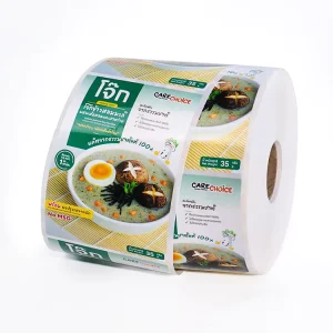 Custom Self Adhesive BOPP Low Temperature Label Sticker Waterproof and Frozen Food Packaging for Supermarkets