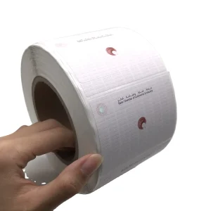 Custom Self Adhesive Blank Writing Paper Printing Name Tag Sticker Logo Label Roll Waterproof Supermarket
