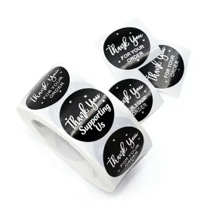 Custom Self Adhesive Business Label Vinyl Print Waterproof UV Resistant Grocery Logo Sticker for Promotion & Exhibition Use