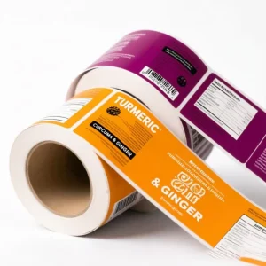 Custom Self Adhesive Logo Printed Vinyl Rose Gold Foil Stickers Roll Waterproof Transparent Clear Label for Bottles