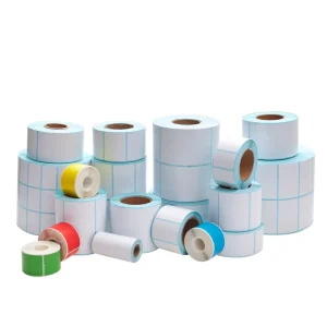 Custom Self Adhesive RFID Barcode Labels Stickers Rolls Create Your Own Brand Vinyl for Frozen Food Grocery Promotion Private