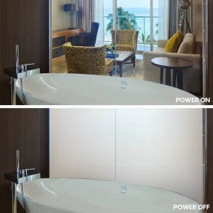 Custom Self Adhesive Smart Film Electronic Switchable Home PDLC Smart Film For Glass Modern Decorative PET Materia