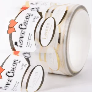 Custom Self Adhesive Transparent Label Sticker for Bottle