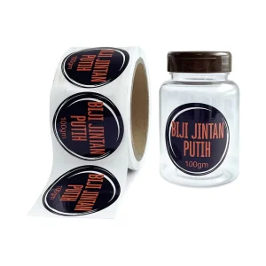 Custom Self Adhesive Vinyl Label Sticker Rolls Printed with Logo Waterproof Labels