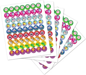 Custom Self Adhesive Waterproof Brand Logo Printing White Vinyl PVC Kiss Cut Sticker Sheets Cartoon Sticker Label