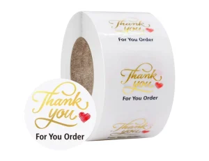 Custom Self-Applying Waterproof PVC Adhesive Vinyl Sticker Roll ‘Thank You’ Print Craft Use Photo Frames GRT Brand Model