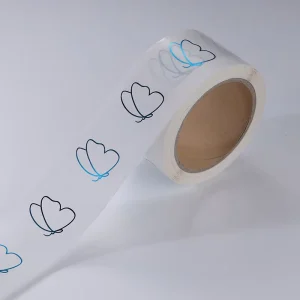 Custom Self adhesive Round Transparent Label Gold Foil Sticker Roll