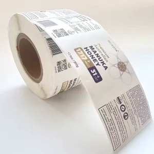 Custom Self adhesive Texture Labels Gold Foil Roll Printed Stickers Beverage Bottle Packaging Label