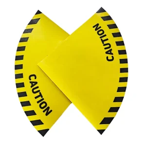Custom Shape Logo Yellow Anti slip Adhesive Industrial Warning Floor Caution Sticker