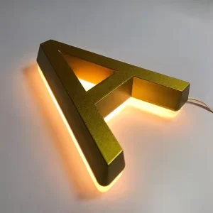 Custom Sign Business Reception Led Signs 3d Signage Backlit Customizable Store Front Sign Metal Logo Channel Letter