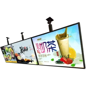 Custom Sizable Rectangle Aluminum Durable Ultra Slim LED Magnetic Light Box for Cafe Dining Area Restaurant Menu