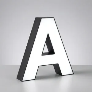 Custom Size 26 Alphabet Borderless Character LED Luminous Sign Board Outdoor LED Advertisement Letter Sign Light For Business