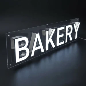 Custom Size 3D LED Logo Sign High Brightness for Shop Storefront