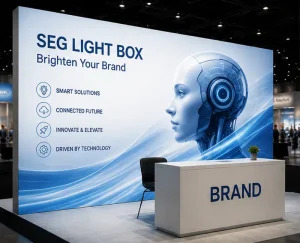 Custom Size Backlit Fabric Light Box with High Brightness LED Lighting