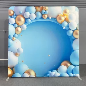 Custom Size Factory Sale Trade Show Advertising Banner Portable Straight Backdrop Stand Fabric Banner